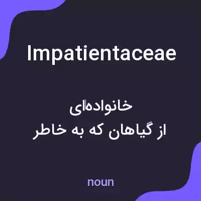 معنی impatientaceae به فارسی معنی impatientaceae به فارسی