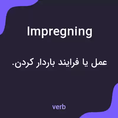 معنی impregning به فارسی