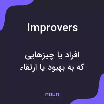 معنی improvers به فارسی