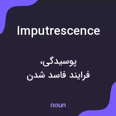 معنی imputrescence به فارسی معنی imputrescence به فارسی