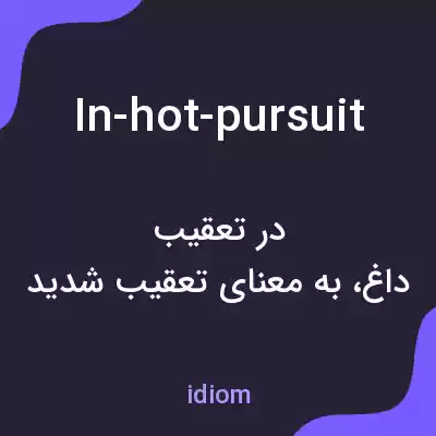 معنی in-hot-pursuit به فارسی