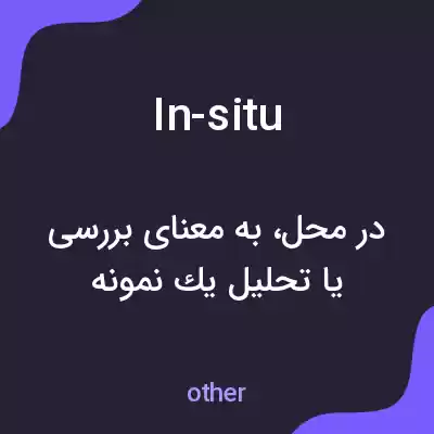 معنی in-situ به فارسی معنی in-situ به فارسی