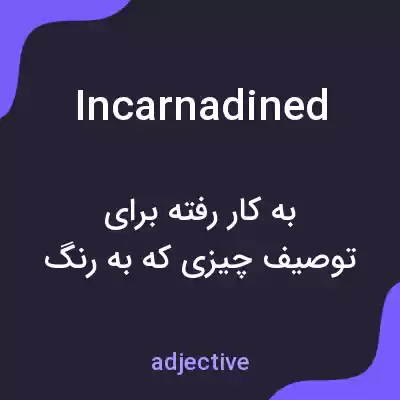 معنی incarnadined به فارسی معنی incarnadined به فارسی