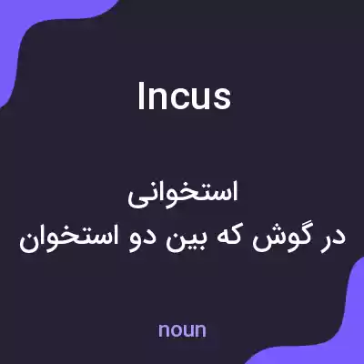 معنی incus به فارسی معنی incus به فارسی