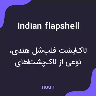 معنی indian flapshell به فارسی معنی indian flapshell به فارسی