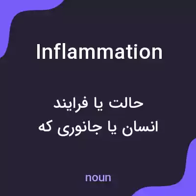 معنی inflammation به فارسی معنی inflammation به فارسی
