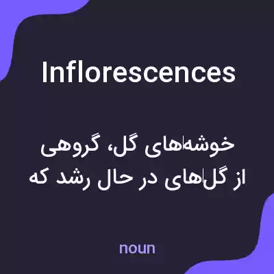 معنی inflorescences به فارسی معنی inflorescences به فارسی