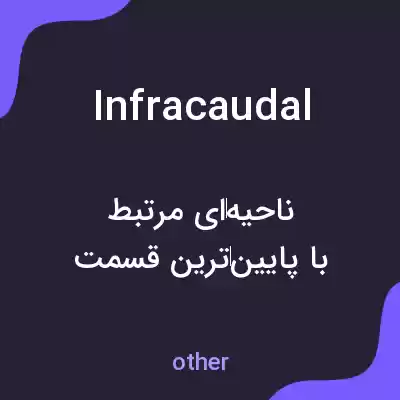 معنی infracaudal به فارسی معنی infracaudal به فارسی