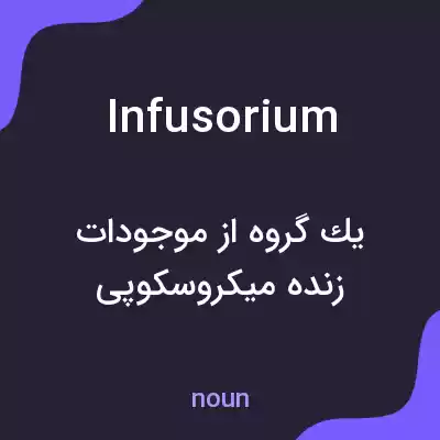 معنی infusorium به فارسی معنی infusorium به فارسی