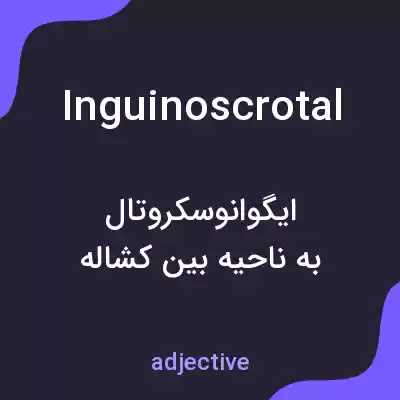 معنی inguinoscrotal به فارسی معنی inguinoscrotal به فارسی