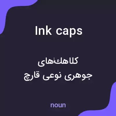 معنی ink caps به فارسی معنی ink caps به فارسی