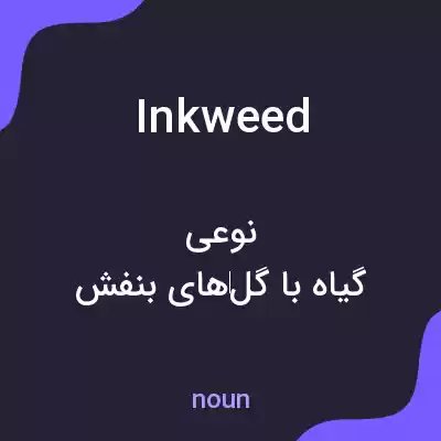 معنی inkweed به فارسی معنی inkweed به فارسی