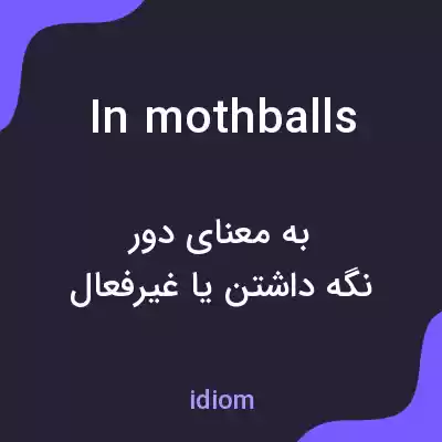 معنی in mothballs به فارسی معنی in mothballs به فارسی
