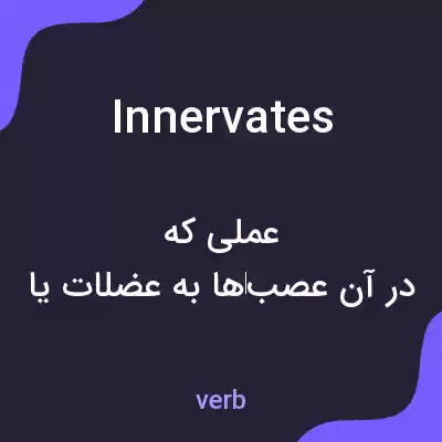 معنی innervates به فارسی معنی innervates به فارسی