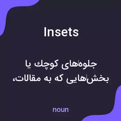 معنی insets به فارسی معنی insets به فارسی