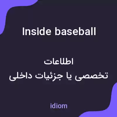 معنی inside baseball به فارسی معنی inside baseball به فارسی