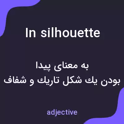 معنی in silhouette به فارسی معنی in silhouette به فارسی