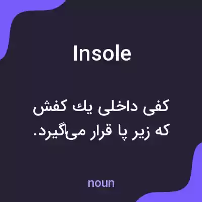 معنی insole به فارسی