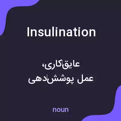 معنی insulination به فارسی معنی insulination به فارسی