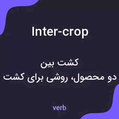 معنی inter-crop به فارسی معنی inter-crop به فارسی