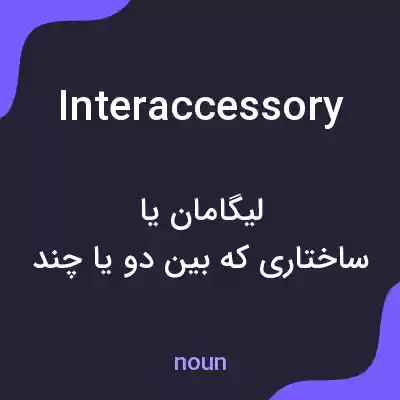 معنی interaccessory به فارسی