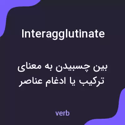 معنی interagglutinate به فارسی معنی interagglutinate به فارسی