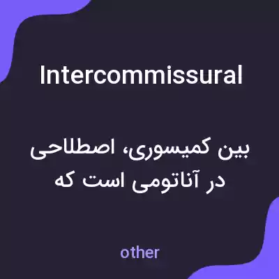 معنی intercommissural به فارسی معنی intercommissural به فارسی