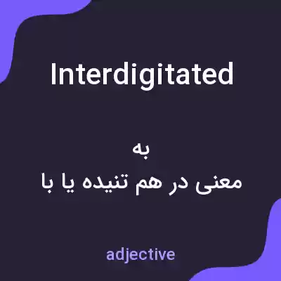 معنی interdigitated به فارسی معنی interdigitated به فارسی