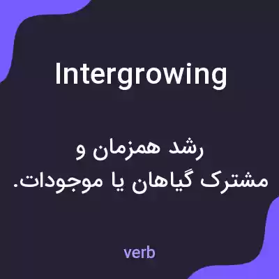 معنی intergrowing به فارسی معنی intergrowing به فارسی