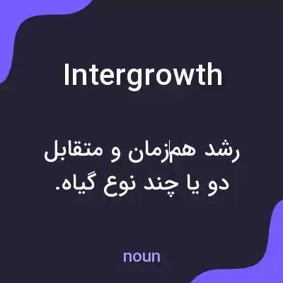 معنی intergrowth به فارسی معنی intergrowth به فارسی
