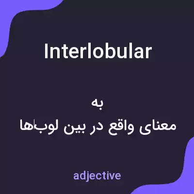 معنی interlobular به فارسی معنی interlobular به فارسی