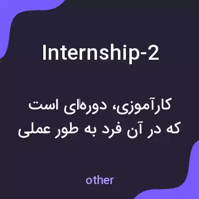 معنی internship-2 به فارسی