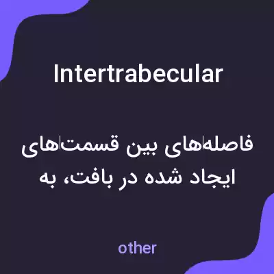 معنی intertrabecular به فارسی معنی intertrabecular به فارسی