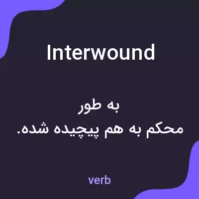 معنی interwound به فارسی معنی interwound به فارسی