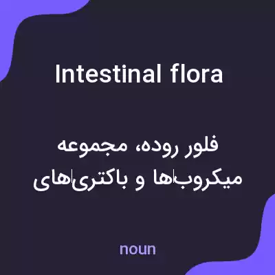 معنی intestinal flora به فارسی معنی intestinal flora به فارسی