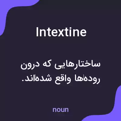 معنی intextine به فارسی معنی intextine به فارسی