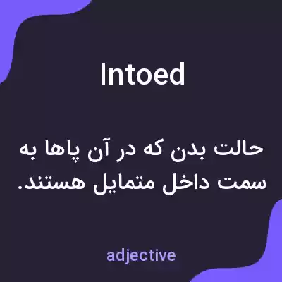 معنی intoed به فارسی معنی intoed به فارسی