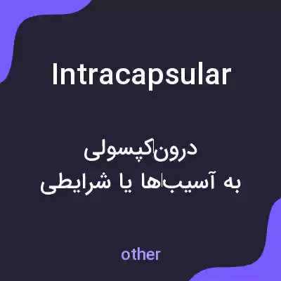 معنی intracapsular به فارسی معنی intracapsular به فارسی