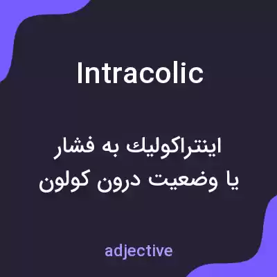 معنی intracolic به فارسی