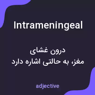 معنی intrameningeal به فارسی معنی intrameningeal به فارسی