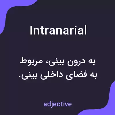 معنی intranarial به فارسی معنی intranarial به فارسی