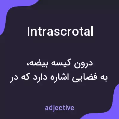 معنی intrascrotal به فارسی معنی intrascrotal به فارسی