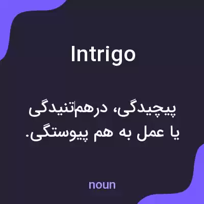 معنی intrigo به فارسی معنی intrigo به فارسی