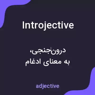 معنی introjective به فارسی معنی introjective به فارسی