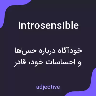 معنی introsensible به فارسی معنی introsensible به فارسی