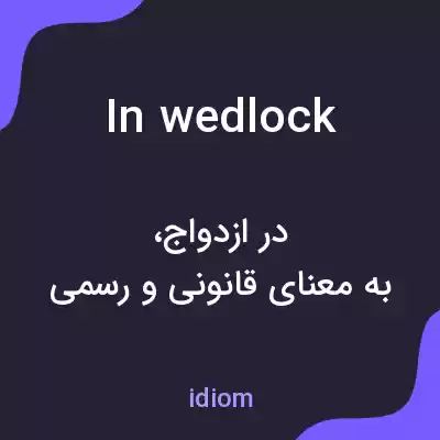 معنی in wedlock به فارسی معنی in wedlock به فارسی