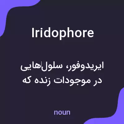 معنی iridophore به فارسی معنی iridophore به فارسی