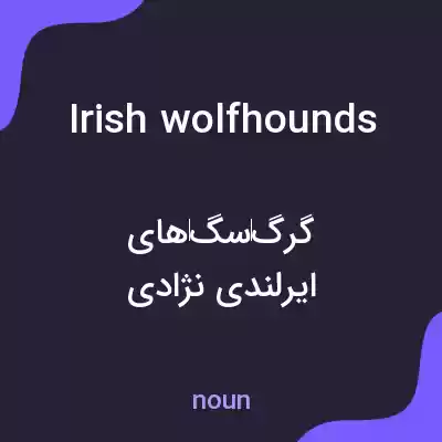 معنی irish wolfhounds به فارسی معنی irish wolfhounds به فارسی