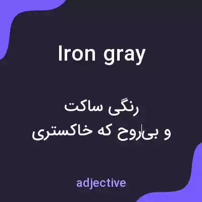معنی iron gray به فارسی معنی iron gray به فارسی