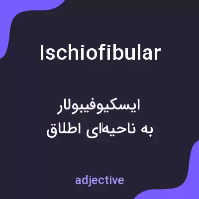 معنی ischiofibular به فارسی معنی ischiofibular به فارسی